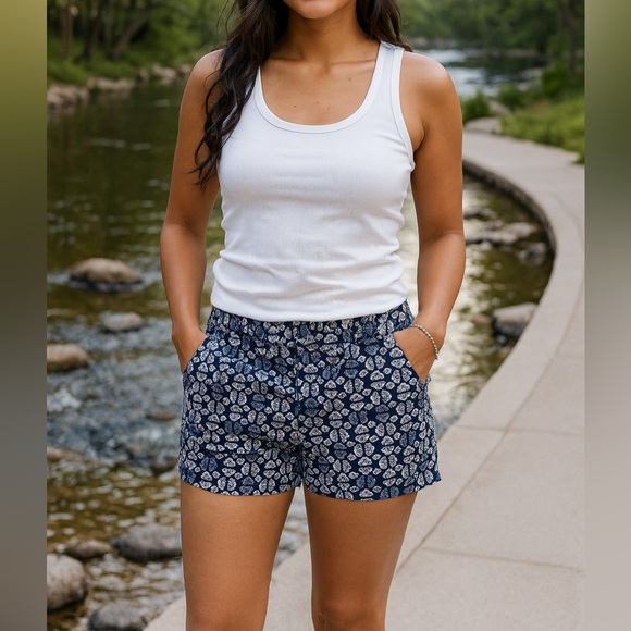 Loft butterfly wing cotton shorts - Picture 1 of 8